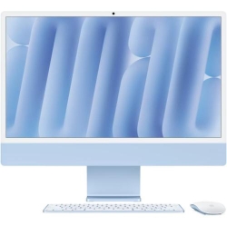 All-In-One PC Apple iMac 24 inch 4.5K Retina, Procesor Apple M4, 16GB RAM, 512GB SSD, 8 core GPU, macOS Sequoia, RO keyboard, Blue
