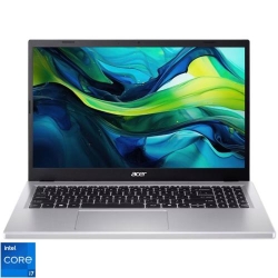 Laptop Acer 15.6'' Aspire Go 15 AG15-71P, FHD IPS, Procesor Intel® Core™ i7-13620H (24M Cache, up to 4.90 GHz), 16GB DDR5, 512GB SSD, Intel UHD, No OS, Pure Silver