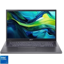Laptop Acer 17.3'' Aspire 17 A17-51M, FHD IPS, Procesor Intel® Core™ 5 120U (12M Cache, up to 5.00 GHz), 16GB LPDDR5, 512GB SSD, Intel Graphics, No OS, Steel Gray