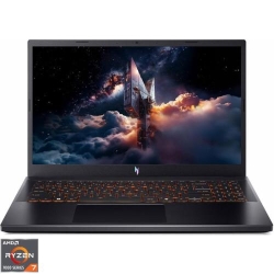 Laptop Acer Gaming 15.6'' Nitro V 15 AI ANV15-42, FHD IPS 165Hz, Procesor AMD Ryzen™ 7 7445HS (16M Cache, up to 4.70 GHz), 16GB DDR5, 1TB SSD, GeForce RTX 3050 6GB, No OS, Obsidian Black