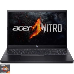 Laptop Acer Gaming 15.6'' Nitro V15 ANV15-41, FHD IPS 165Hz, Procesor AMD Ryzen™ 5 6600H (16M Cache, up to 4.50 GHz), 16GB DDR5, 512GB SSD, GeForce RTX 2050 4GB, No OS, Obsidian Black