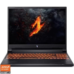 Laptop Acer Gaming 16'' Nitro V16 ANV16-41, WUXGA IPS 165Hz, Procesor AMD Ryzen™ 7 8845HS (16M Cache, up to 5.10 GHz), 16GB DDR5, 1TB SSD, GeForce RTX 4060 8GB, No OS, Obsidian Black