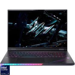 Laptop Acer Gaming 18'' Predator Helios 18 AI PH18-73, WQUXGA Mini LED 120Hz, Procesor Intel® Core™ Ultra 9 275HX (36M Cache, up to 5.40 GHz), 64GB DDR5, 1TB + 1TB SSD, GeForce RTX 5090 24GB, Win 11 Pro, Abyssal Black