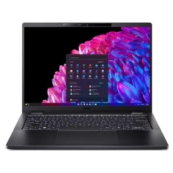 Laptop Acer TravelMate P6 NX.B5WEX.006, 14 inch 2880 x 1800, Intel Core Ultra 7 155H 16 C / 22 T, 2.5 GHz - 4.8 GHz, 24 MB cache, 28 W, 32 GB DDR5, 1 TB SSD, Intel Arc Graphics, Windows 11 Pro, Negru