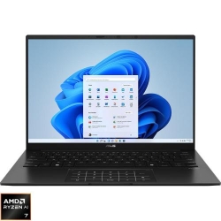Laptop ASUS 14'' Zenbook 14 UM3406GA, WUXGA OLED Touch, Procesor AMD Ryzen™ AI 7 445 (8M Cache, up to 4.6 GHz), 32GB LPDDR5X, 1TB SSD, AMD Radeon 840M, Win 11 Home, Jade Black