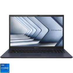 Laptop ASUS 15.6'' ExpertBook B1 B1502CVA, FHD, Procesor Intel® Core™ i7-1355U (12M Cache, up to 5.00 GHz), 16GB DDR4, 512GB SSD, Intel Integrated Graphics, Star Black