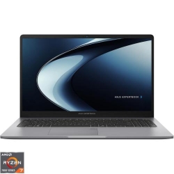 Laptop ASUS 15.6'' ExpertBook P1 PM1503CDA, FHD, Procesor AMD Ryzen™ 7 7735HS (16M Cache, up to 4.75 GHz), 16GB DDR5, 512GB SSD, AMD Radeon 680M, No OS, Misty Grey