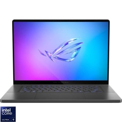 Laptop ASUS Gaming 16'' ROG Zephyrus G16 OLED GU605CR, 2.5K 240Hz G-Sync, Procesor Intel® Core™ Ultra 9 285H (24M Cache, up to 5.40 GHz), 64GB LPDDR5X, 1TB SSD, GeForce RTX 5070 Ti 12GB, No OS, Eclipse Gray