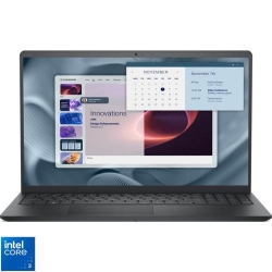 Laptop DELL 15.6'' Pro 15 Essential PV15250, FHD 120Hz, Procesor Intel® Core™ 3 100U (10M Cache, up to 4.70 GHz), 8GB DDR5, 512GB SSD, Intel Graphics, Linux, Carbon Black, 3Yr ProSupport