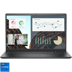 Laptop DELL 15.6'' Vostro 3530, FHD 120Hz, Procesor Intel® Core™ i7-1355U (12M Cache, up to 5.00 GHz), 8GB DDR4, 512GB SSD, Intel Iris Xe, Linux, Carbon Black, 3Yr ProSupport