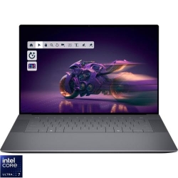Laptop DELL 16.3'' 16 Premium DA16250, 1920 x 1200 30-120Hz, Procesor Intel® Core™ Ultra 7 255H (24M Cache, up to 5.10 GHz), 32GB LPDDR5X, 1TB SSD, GeForce RTX 5060 8GB, Win 11 Pro, Graphite, 3Yr ProSupport