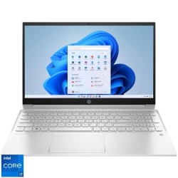 Laptop HP 15.6'' Pavilion 15-eg2010nq, FHD IPS, Procesor Intel® Core™ i7-1255U (12M Cache, up to 4.70 GHz), 16GB DDR4, 512GB SSD, Intel Iris Xe, Win 11 Home, Silver