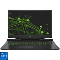 Laptop HP Gaming 17.3'' Pavilion 17-cd2012nq, FHD IPS 144Hz, Procesor Intel® Core™ i7-11370H (12M Cache, up to 4.80 GHz, with IPU), 16GB DDR4, 512GB SSD, GeForce RTX 3050 4GB, Free DOS, Shadow Black