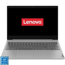 Laptop Lenovo 15.6'' IdeaPad 3 15IGL05, HD, Procesor Intel® Celeron® N4120 (4M Cache, up to 2.60 GHz), 4GB DDR4, 256GB SSD, GMA UHD 600, Free DOS, Platinum Grey