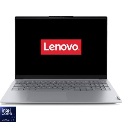 Laptop Lenovo 16'' ThinkBook 16 G8 IAL, WUXGA IPS, Procesor Intel® Core™ Ultra 5 135H (18M Cache, up to 4.60 GHz), 16GB DDR5, 512GB SSD, Intel Integrated Graphics, No OS, Arctic Grey