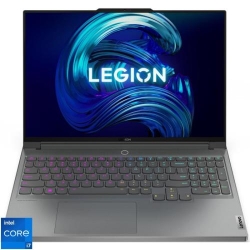 Laptop Lenovo Gaming 16'' Legion 7 16IAX7, WQXGA IPS 165Hz G-Sync, Procesor Intel® Core™ i7-12800HX (25M Cache, up to 4.80 GHz), 16GB DDR5, 1TB SSD, GeForce RTX 3070 Ti 8GB, No OS, Storm Grey