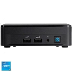 Mini PC Asus NUC 13 Pro Kit NUC13ANKi5 cu procesor Intel® Core™ i5-1340P pana la 4.60 GHz, fara RAM, fara stocare, Intel® Iris® Xe Graphics eligible, No OS, EU cord, Black