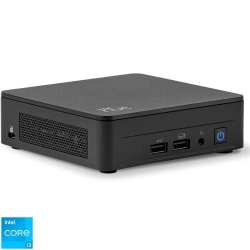 Mini PC Asus NUC 13 Pro NUC13ANKi3 cu procesor Intel® Core™ i3-1315U pana la 4.50 GHz, fara RAM, fara stocare, Intel® UHD Graphics , No OS, EU cord, Black