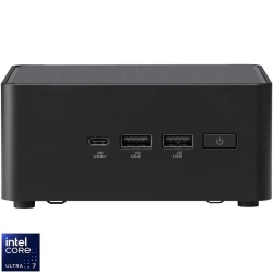 Mini PC Asus NUC 14 Pro RNUC14RVHV700002I cu procesor Intel® Core™ Ultra 7 165H pana la 5.0GHz, fara RAM, fara stocare, Intel® Arc™ graphics, No OS, EU cord, Black