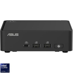 Mini PC Asus NUC 15 Pro SLIM Kit/RNUC15CRKU700002 cu procesor Intel® Core™ Ultra 7 255H pana la 5.1GHz, fara RAM, fara stocare, Intel® Arc™ graphics, No OS, EU cord, Black