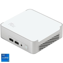 Mini PC Intel® NUC 13 Pro Desk NUC13VYKi70QC cu procesor Intel® Core™ i7-1360P pana la 5GHz, 16GB RAM, 512GB SSD NVMe, Intel® Iris® Xe Graphics, Windows 11 Pro, Alb