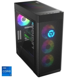 Sistem Gaming Lenovo Legion T7 34IAZ7 cu procesor Intel® Core™ i7-12700KF pana la 5.00 GHz, Alder Lake, 32GB DDR5, 1TB SSD M.2 2280 PCIe 4.0x4 NVMe, NVIDIA GeForce RTX 3070 8GB GDDR6, No OS