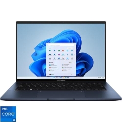 Ultrabook ASUS 14'' Zenbook 14 OLED UX3402ZA, 2.8K 90Hz, Procesor Intel® Core™ i7-1260P (18M Cache, up to 4.70 GHz), 16GB DDR5, 512GB SSD, Intel Iris Xe, Win 11 Home, Ponder Blue