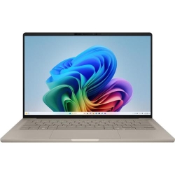 Ultrabook ASUS 14'' Zenbook A14 UX3407RA, WUXGA OLED, Procesor Qualcomm Snapdragon X Elite X1E-78-100, 16GB LPDDR5X, 1TB SSD, Qualcomm Adreno, Win 11 Pro, Zabriskie Beige