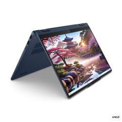 Ultrabook Lenovo 14'' IdeaPad 5 2-in-1 14AKP10, WUXGA OLED Touch, Procesor AMD Ryzen™ Al 7 350 (16M Cache, up to 5.0 GHz), 24GB LPDDR5X, 1TB SSD, AMD Radeon 860M, No OS, Cosmic Blue
