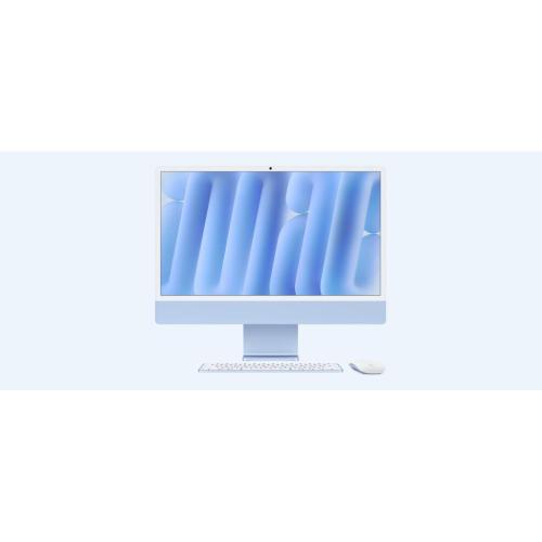 All-In-One PC Apple iMac 24 inch 4.5K Retina, Procesor Apple M4, 24GB RAM, 1TB SSD, 10 core GPU, macOS Sequoia, INT keyboard, Blue