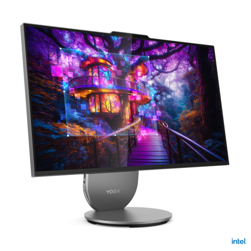 All-In-One PC Lenovo Yoga AIO 27IAH10, 27 inch QHD IPS Touchscreen, Procesor Intel® Core™ Ultra 5 125H 4.5GHz Meteor Lake, 16GB RAM, 512GB SSD, Arc Graphics, Camera Web, Windows 11 Home