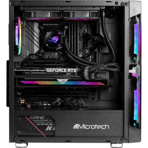 Desktop PC MicroTech Gaming LudiX, Procesor AMD Ryzen 5 5600X 3.7GHz, 16GB RAM, 512GB SSD, GeForce GTX 1650 4GB, Windows 11 Home
