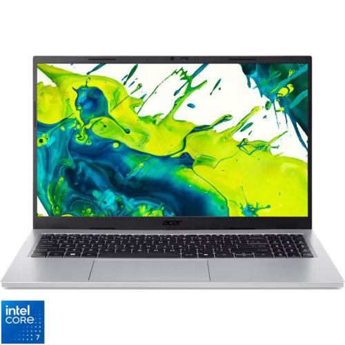 Laptop Acer 15.6'' Aspire Go 15 AG15-72P, FHD IPS, Procesor Intel® Core™ 7 150U (12M Cache, up to 5.40 GHz), 16GB DDR4, 1TB SSD, Intel Graphics, No OS, Pure Silver