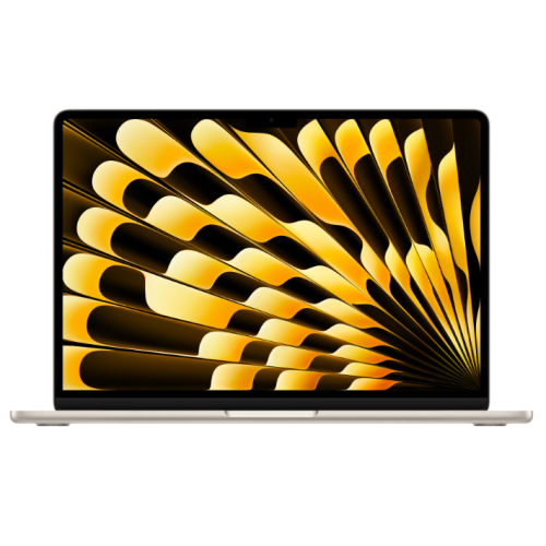 Laptop Apple 13.6'' MacBook Air 13 with Liquid Retina, Apple M4 chip (10-core CPU), 24GB, 512GB SSD, Apple M4 10-core GPU, macOS, Starlight, INT keyboard, 2025