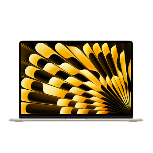 Laptop Apple 15.3'' MacBook Air 15 with Liquid Retina, Apple M4 chip (10-core CPU), 16GB, 256GB SSD, Apple M4 10-core GPU, macOS, Starlight, INT keyboard, 2025