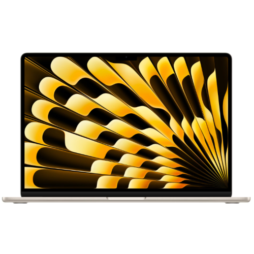 Laptop Apple 15.3'' MacBook Air 15 with Liquid Retina, Apple M4 chip (10-core CPU), 24GB, 512GB SSD, Apple M4 10-core GPU, macOS, Starlight, INT keyboard, 2025