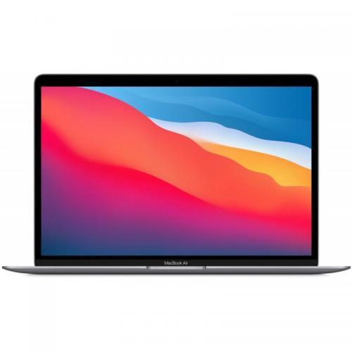 Laptop Apple MacBook Air 13-inch, True Tone, procesor Apple M1 , 8 nuclee CPU si 7 nuclee GPU, 8GB, 256GB, Space Grey, INT KB