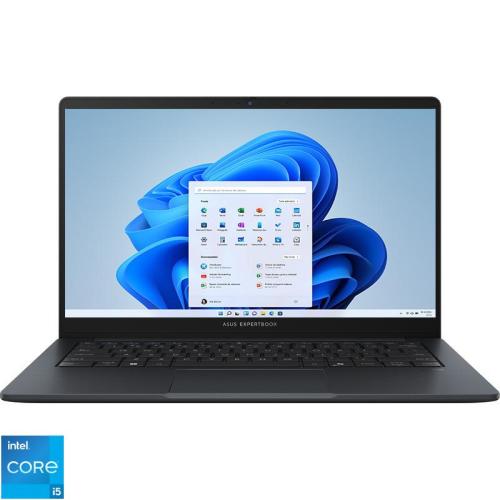 Laptop ASUS 14'' ExpertBook B1 B1403CVA, FHD, Procesor Intel® Core™ i5-1335U (12M Cache, up to 4.60 GHz), 8GB DDR5, 256GB SSD, Intel Integrated Graphics, Win 11 Pro Education, Gentle Grey