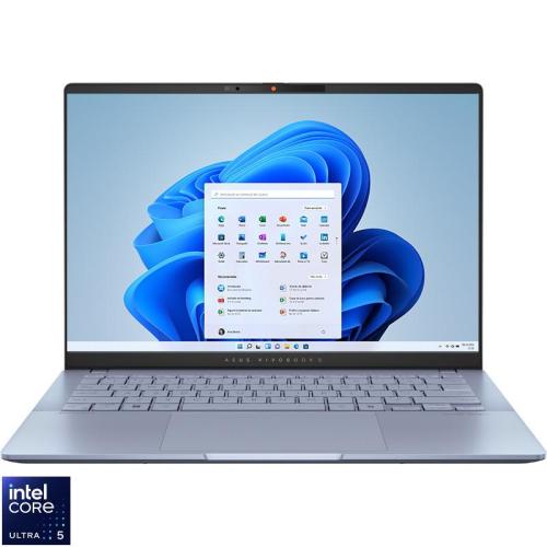 Laptop ASUS 14'' Vivobook S 14 OLED S5406MA, WUXGA, Procesor Intel® Core™ Ultra 5 125H (18M Cache, up to 4.50 GHz), 16GB LPDDR5X, 512GB SSD, Intel Arc, Win 11 Pro, Mist Blue