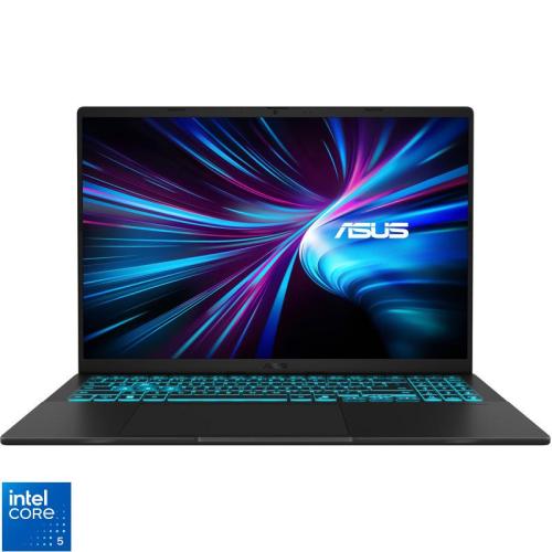 Laptop ASUS 16'' V3607VH, WUXGA 144Hz, Procesor Intel® Core™ 5 210H (12M Cache, up to 4.80 GHz), 16GB DDR5, 1TB SSD, GeForce RTX 5050 8GB, No OS, Black