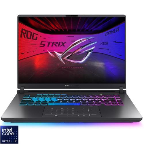 Laptop ASUS Gaming 16'' ROG Strix G16 G615LR, 2.5K 240Hz, Procesor Intel® Core™ Ultra 9 275HX (36M Cache, up to 5.40 GHz), 32GB DDR5, 2TB SSD, GeForce RTX 5070 Ti 12GB, No OS, Volt Green