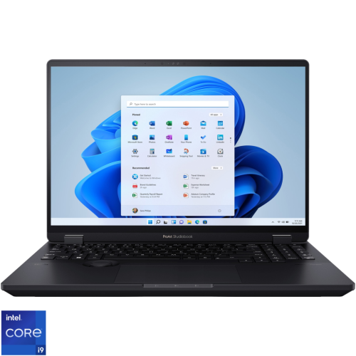 Laptop ASUS ProArt Studiobook Pro 16 OLED W7604J3D cu procesor Intel® Core™ i9-13980HX pana la 5.6 GHz, 16