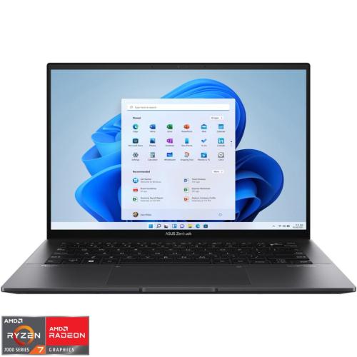 Laptop ASUS Zenbook 14 OLED UM3402YA cu procesor AMD Ryzen™ 7 7730U pana la 4.50 GHz, 14
