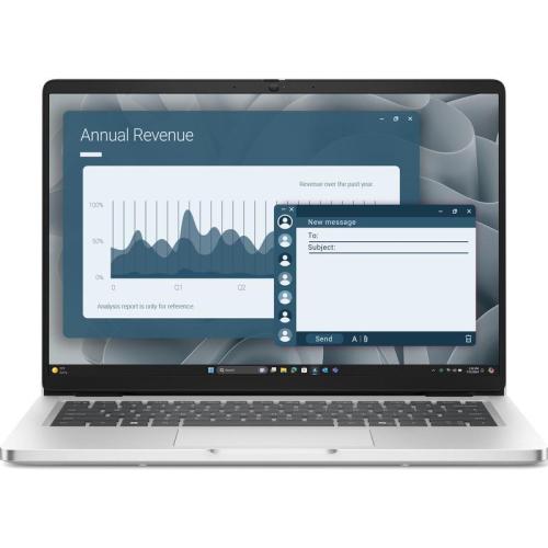 Laptop DELL 14'' Pro 14 PC14255, FHD+, Procesor AMD Ryzen™ AI 7 PRO 350 (16M Cache, up to 5.0 GHz), 16GB DDR5, 512GB SSD, AMD Radeon 860M, Win 11 Pro, Platinum Silver, 3Yr ProSupport