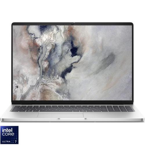Laptop DELL 16'' Pro 16 PC16250, FHD+, Procesor Intel® Core™ Ultra 7 255U (12M Cache, up to 5.20 GHz), 32GB DDR5, 1TB SSD, Intel Graphics, Linux, Platinum Silver, 3Yr ProSupport
