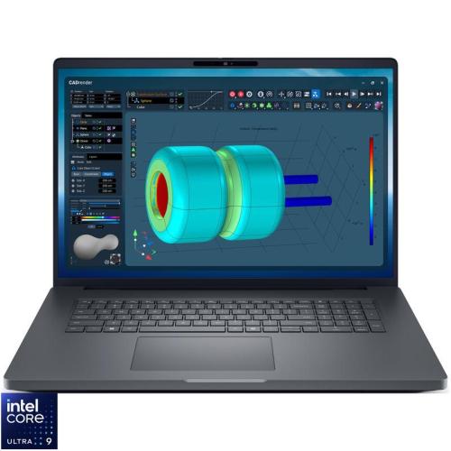 Laptop DELL 18'' Pro Max 18 Plus MB18250, QHD+, Procesor Intel® Core™ Ultra 9 285HX (36M Cache, up to 5.50 GHz), 64GB DDR5 CSODIMM, 2TB SSD, RTX PRO 4000 Blackwell 16GB, Win 11 Pro, 3Yr ProSupport