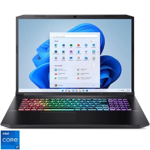Laptop Gaming Acer Nitro 5 AN517-54 cu procesor Intel® Core™ i7-11800H pana la 4.60 GHz, 17.3
