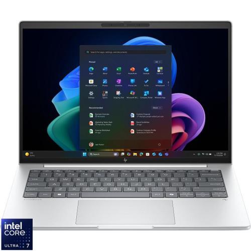 Laptop HP 14'' EliteBook 8 G1i 14, WUXGA IPS, Procesor Intel® Core™ Ultra 7 268V (12M Cache, up to 5.00 GHz), 32GB LPDDR5X, 1TB SSD, Intel Arc 140V, Win 11 Pro, Glacier Silver