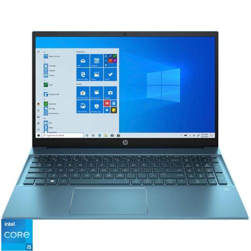 Laptop HP 15.6'' Pavilion 15-eg1019nq, FHD IPS, Procesor Intel® Core™ i5-1155G7 (8M Cache, up to 4.50 GHz), 16GB DDR4, 512GB SSD, Intel Iris Xe, Win 11 Home, Forest Teal