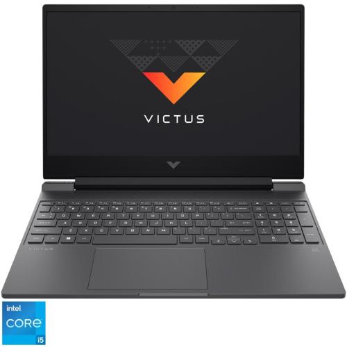 Laptop HP Gaming 15.6'' Victus 15-fa0025nq, FHD IPS, Procesor Intel® Core™ i5-12500H (18M Cache, up to 4.50 GHz), 8GB DDR4, 512GB SSD, GeForce GTX 1650 4GB, Free DOS, Mica Silver